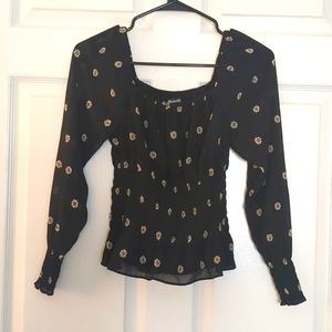 XS Madewell long sleeve blouse.